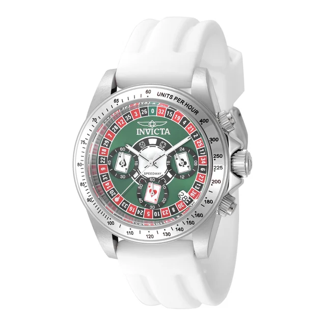 Invicta Speedway Montecarlo Watch - 39.5mm, White (50493) kol saati