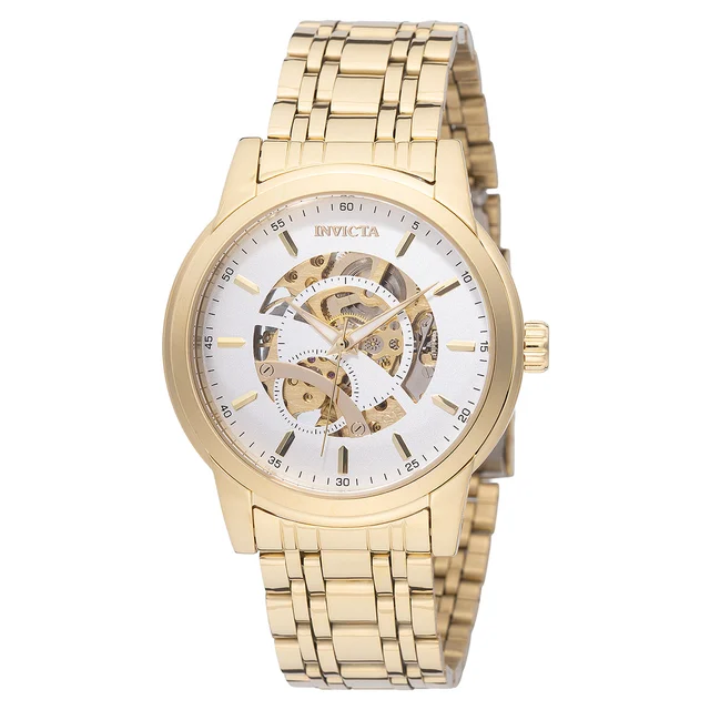 Invicta Objet D Art Arcalis Automatic Watch w/ Skeleton Dial - 42.5mm, Gold (69120) kol sa
