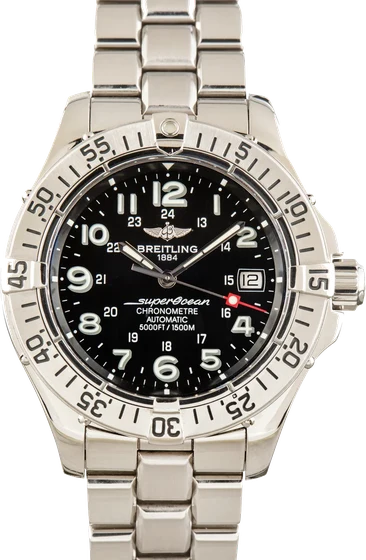 Breitling SuperOcean Stainless Steel Black Arabic Dial A1736011/B639 kol saati