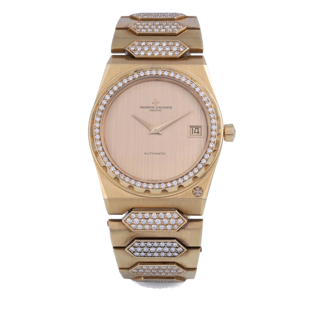Vacheron Constantin VACHERON CONSTANTIN, REF. 44518, 222, JUMBO, FACTORY DIAMOND-SET BEZEL AND BRACELET, YELLOW GOLD kol saati
