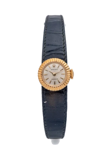 Rolex Ref. 8788, ’s , gold and vari-coloured leather bracelets; “Precision” “Chameleon”; 1