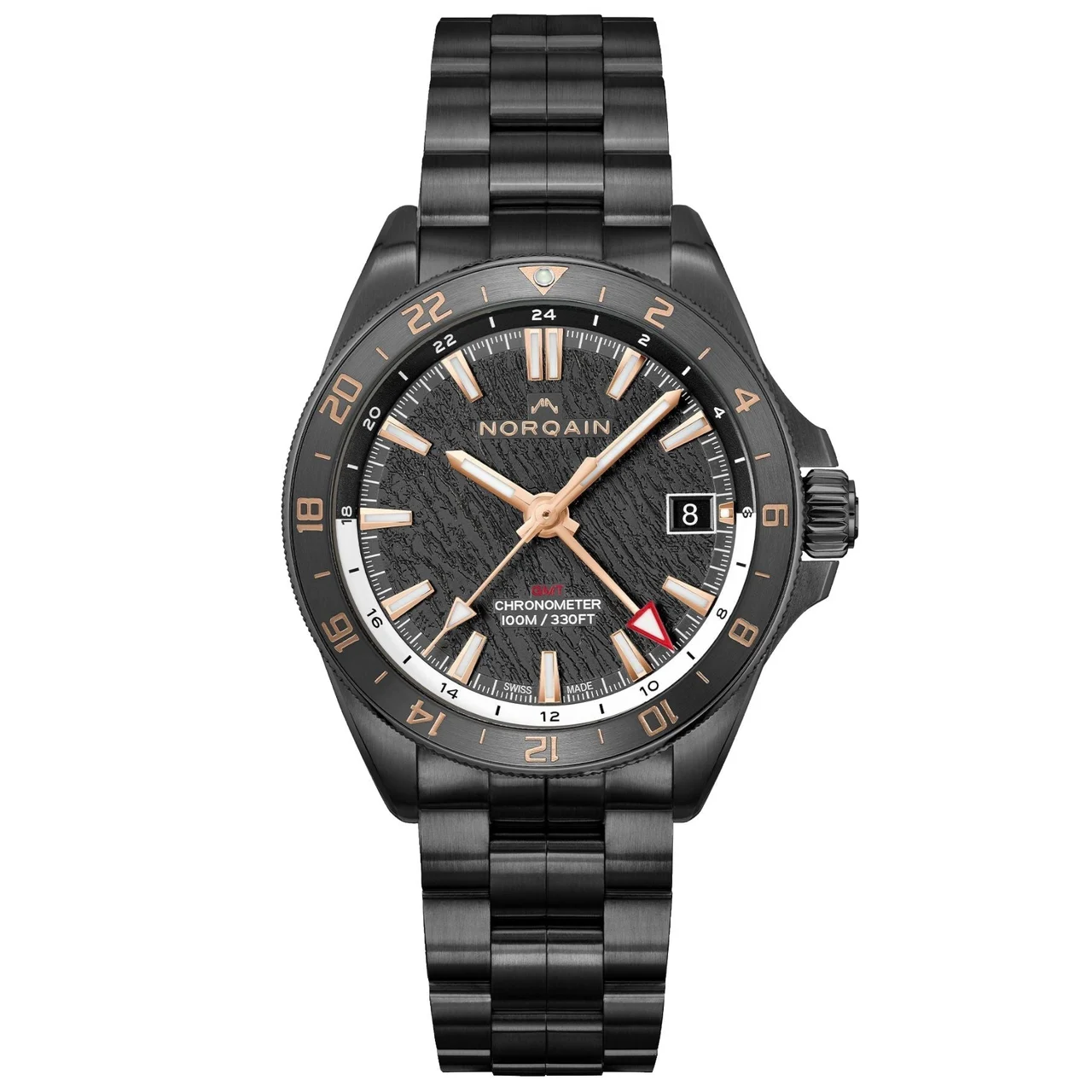 Norqain Adventure Neverest GMT Glacier 41mm N1100.22B02.B01.B01 41 mm kol saati