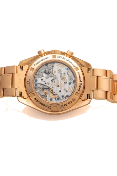 OMEGA OMEGA, REF. 311.63, SPEEDMASTER, 50TH ANNIVERSARY, BLACK ENAMEL DIAL, PINK GOLD kol 