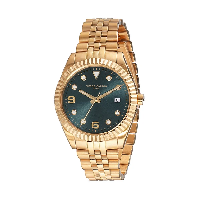 OPERA MENS Timbre Men’s Watch - Gold Case, Green Dial with Gold Jubilee Strap CF.1007.MG k