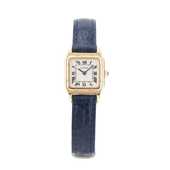 Cartier CARTIER, REF. 8098, SANTOS DUMONT, 18K YELLOW GOLD kol saati