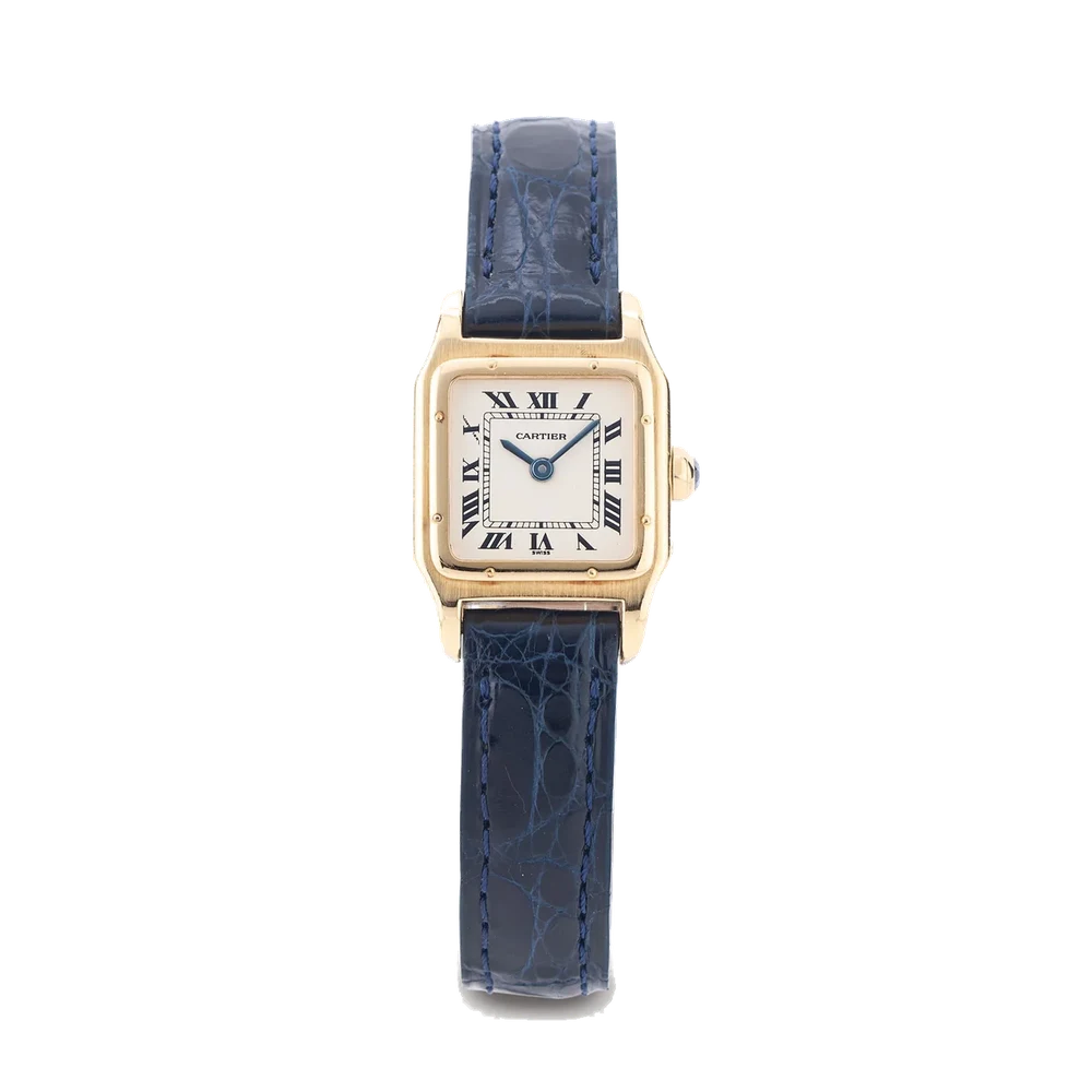 Cartier CARTIER, REF. 8098, SANTOS DUMONT, 18K YELLOW GOLD kol saati