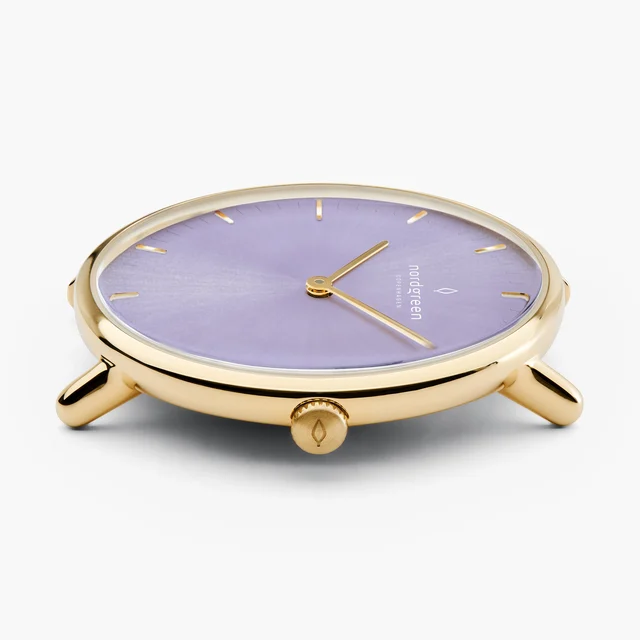 Nordgreen Native 32mm - Gold - Digital Lavender Dial WATCHNR32GODL kol saati