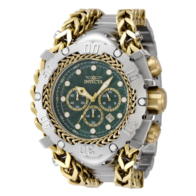 Invicta Gladiator Watch - 58.3mm, Gold, Steel (48191) kol saati