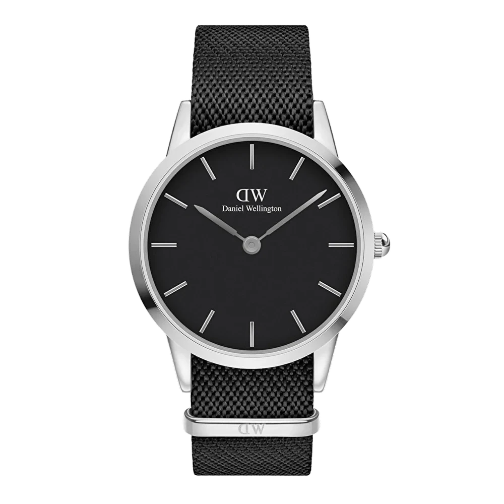 DANIEL WELLINGTON Iconic Black NATO Black Dial DW00600678 40 mm kol saati