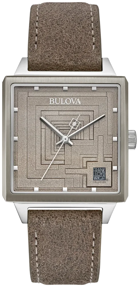 Bulova Frank Lloyd Wright Ennis House 96A314 34 mm kol saati