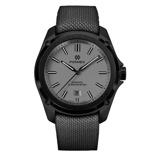 Formex Essence Leggera FortyThree (43mm) COSC Automatic Carbon Case Watch with Cool Grey D