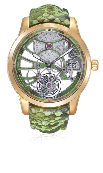 Ulysse Nardin Ref. 1706-129/08, skeleton tourbillon; “Royal Python Skeleton Tourbillon”; l