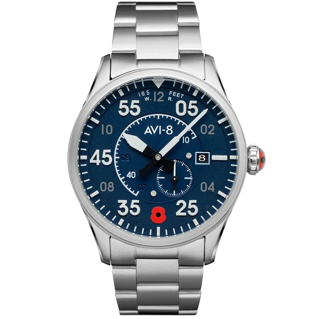AVI-8 Spitfire Royal British Legion Limited Edition, 21-Jewel Automatic Pilot Watch, AR Sa