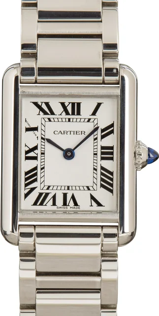 Cartier Tank Must Silver Dial Small Model WSTA0051 kol saati