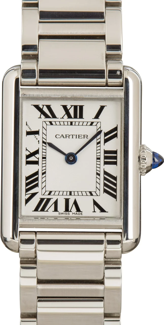 Cartier Tank Must Silver Dial Small Model WSTA0051 29.5 mm kol saati