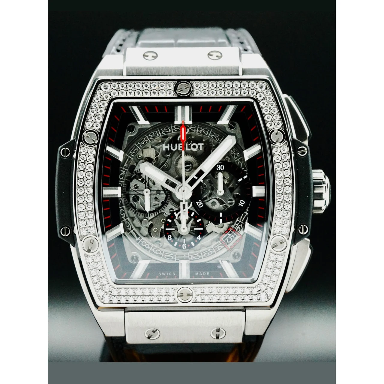 Hublot Spirit of Big Bang Diamonds 210000039295 45 mm kol saati