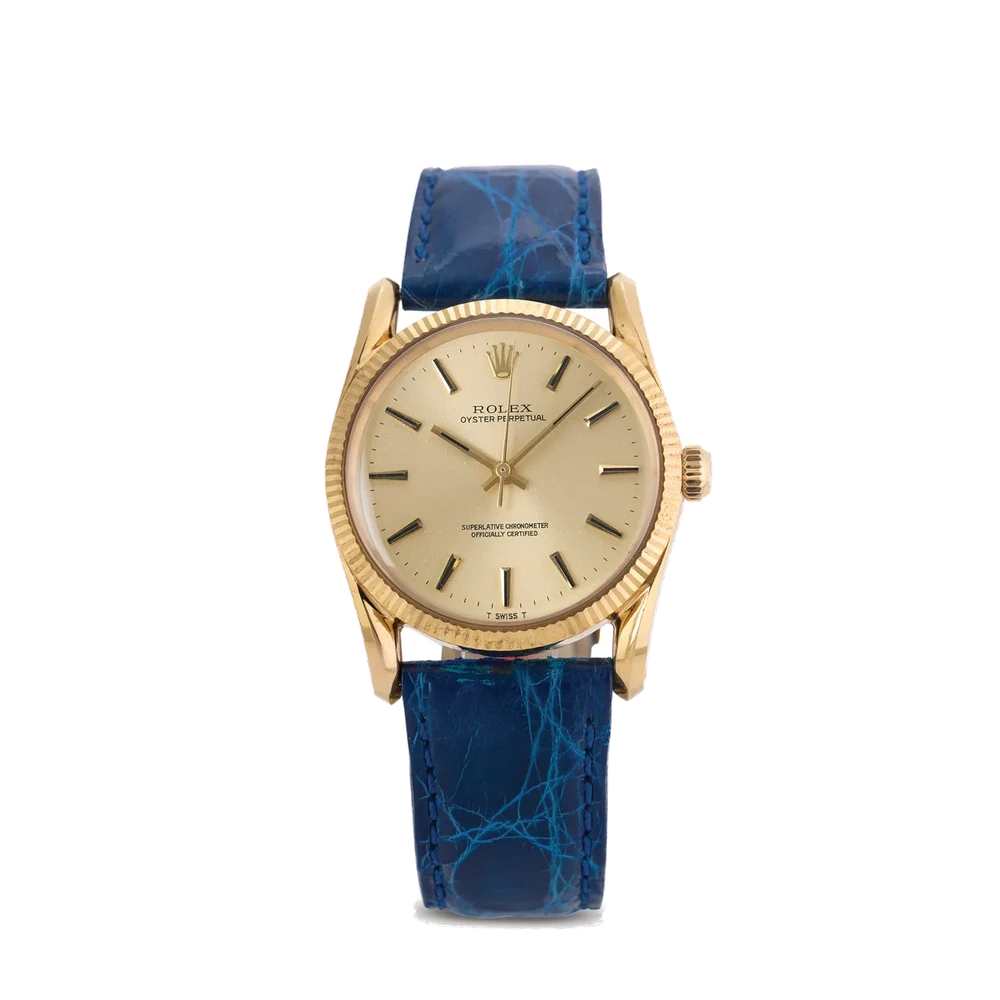 Rolex ROLEX, REF. 1011, BOMBAY, 18K YELLOW GOLD 36 mm kol saati