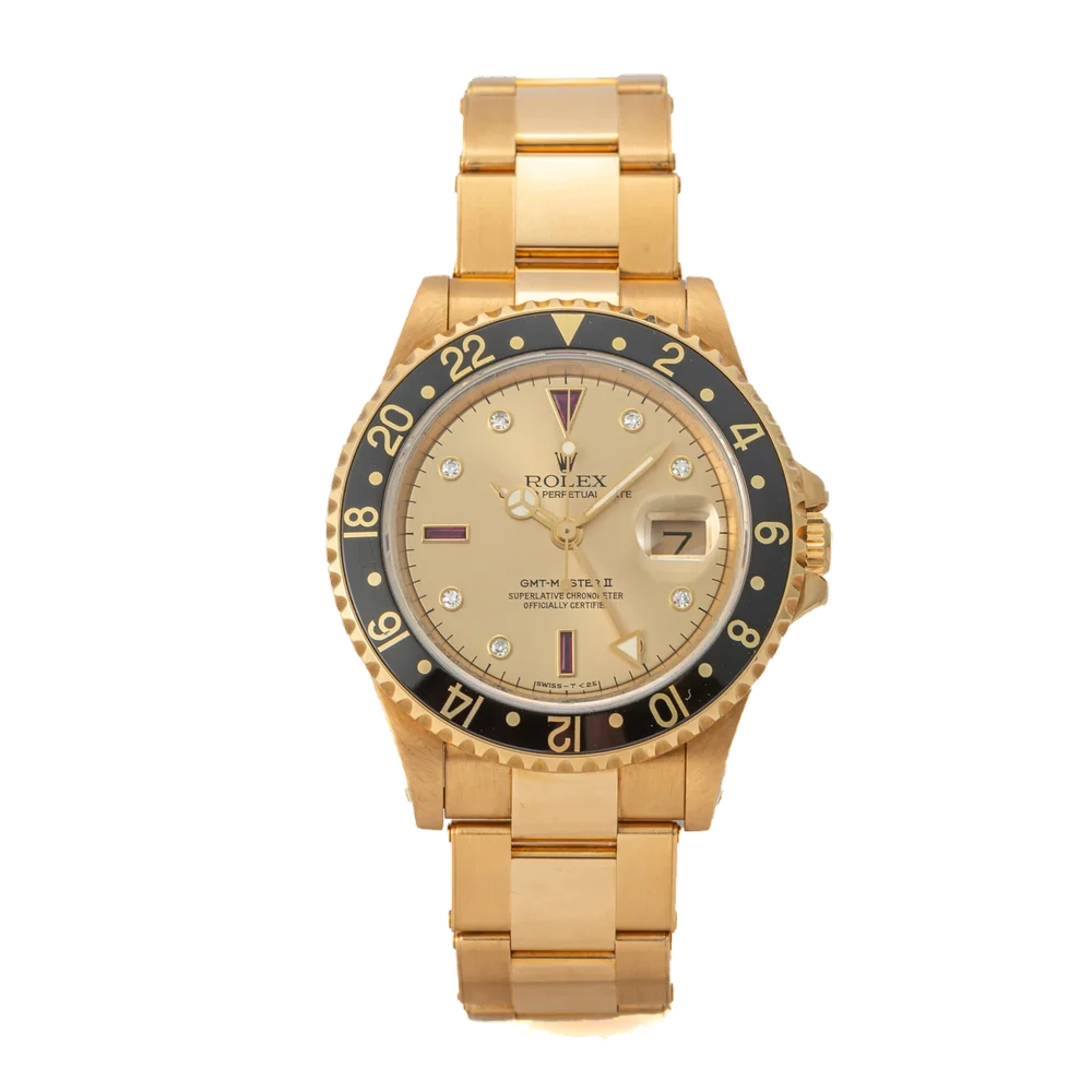 Rolex ROLEX, REF. 16718, GMTMASTER II, YELLOW GOLD 40 mm kol saati