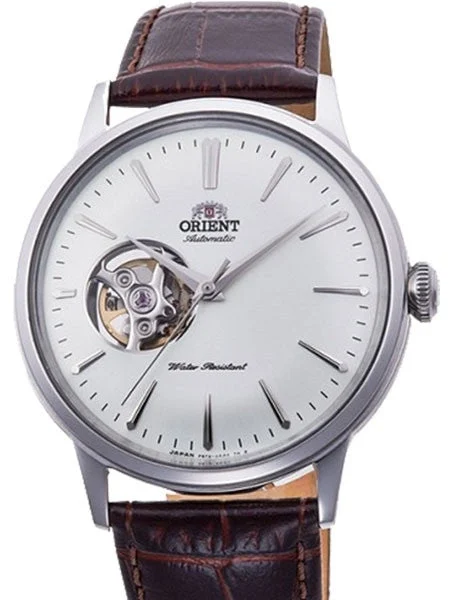 Orient Open-Heart Automatic Dress Watch with White Dial #RA-AG0002S10A kol saati