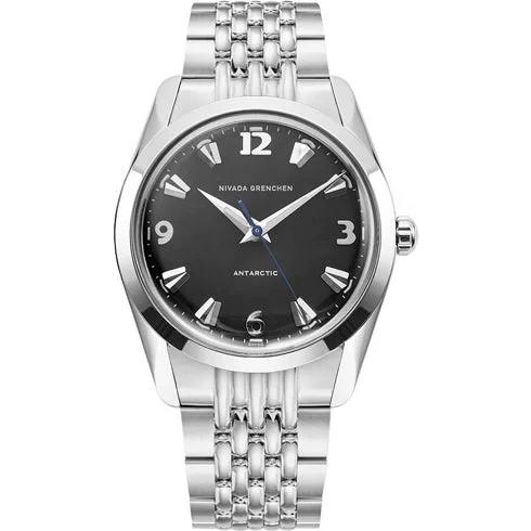 Nivada Grenchen Antarctic 35mm Black White Luminova 35002M04 kol saati
