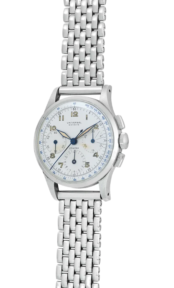 Universal UNIVERSAL REF. 22282, COMPAX CHRONOGRAPH, STEEL kol saati