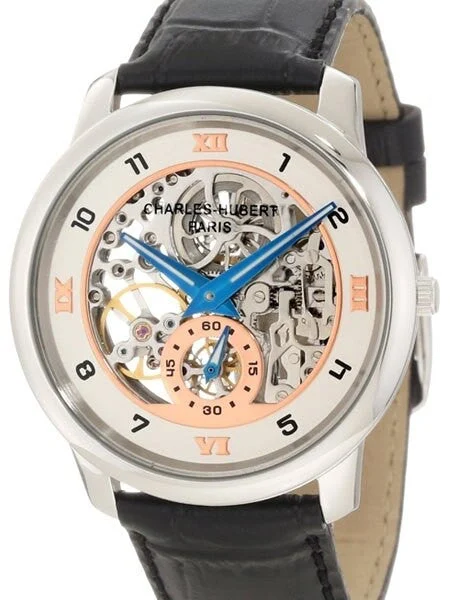 Charles Hubert Paris Charles Hubert Premium Collection Skeleton Mechanical Hand Wind Watch