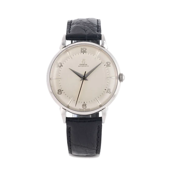 OMEGA OMEGA, REF. 2481-1, BUMPER AUTOMATIC, JUMBO, STAINLESS STEEL kol saati