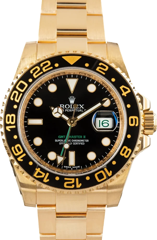 Rolex GMT-Master II ref 116718 Green Dial 40 mm kol saati