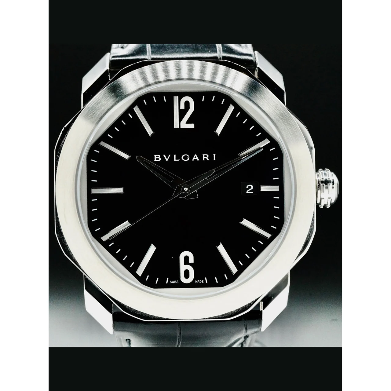 Bulgari Octo Roma Black 210000043185 41 mm kol saati