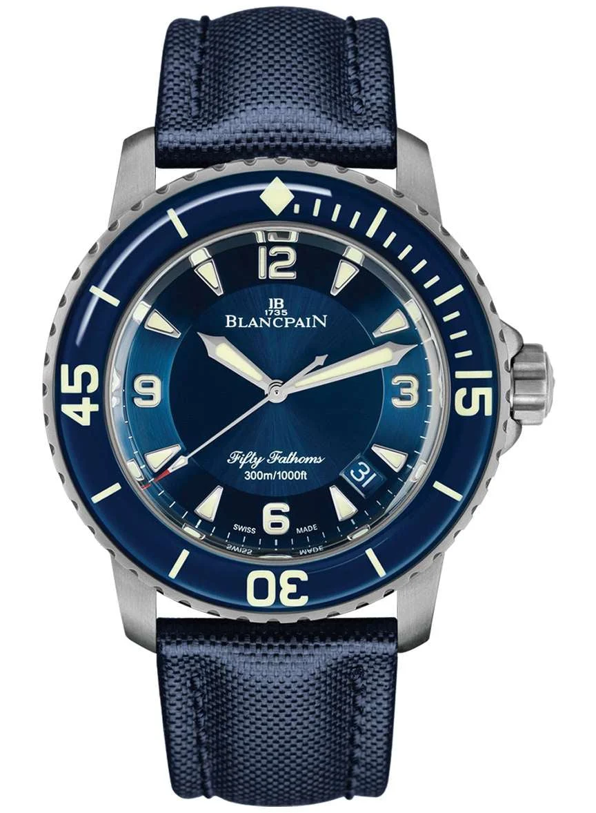Blancpain Fifty Fathoms 5015-12B40-052A 45 mm kol saati