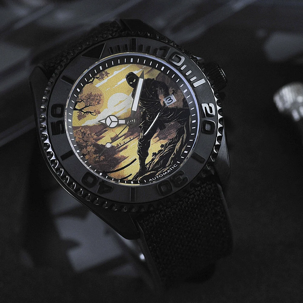 Aries Gold Nin-sha G 8040 NIN-SHA 43 mm kol saati