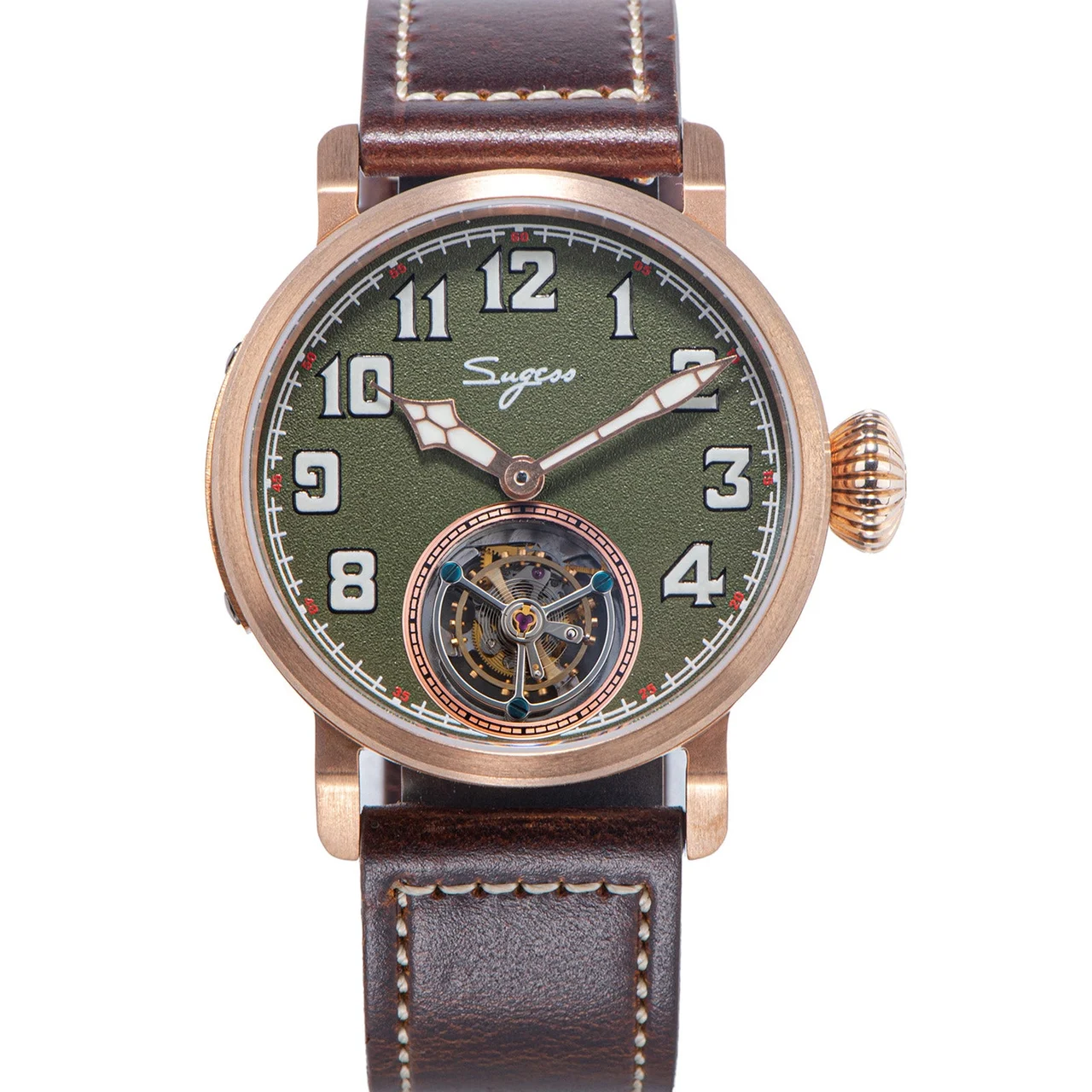 Sugess Tourbillon Master SU8230PTG CUSN8 BRONZE tourbillon-master-su8230ptbl 41 mm kol saati