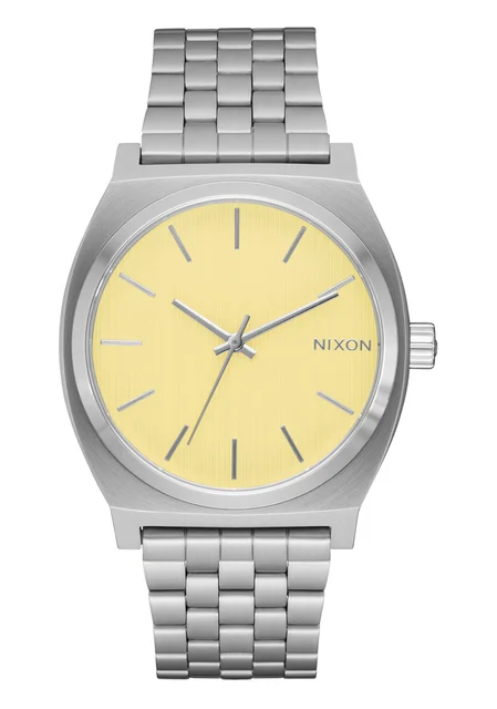 Nixon US Time Teller - Silver / Butter A045-5386-00 kol saati
