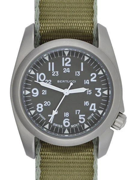 Bertucci Vintage with Swiss Movement, Grey Dial, 40mm Stainless Steel Case #11504 40 mm kol saati