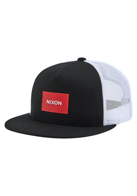 Nixon US Team Trucker Hat - Black / Red / White C2167-1055-00 kol saati