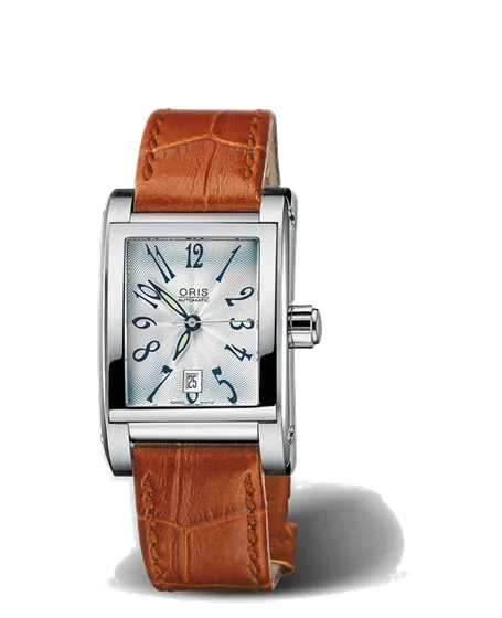 Oris Rectangular Date 2002 01 561 7526 4061-07 5 16 42FC kol saati
