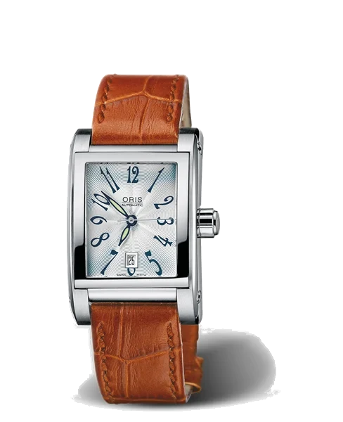 Oris Rectangular Date 2002 01 561 7526 4061-07 5 16 42FC 24 mm kol saati