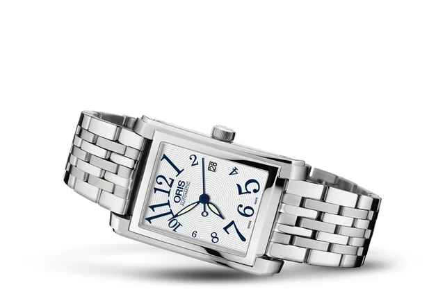 Oris Rectangular Date 01 561 7656 4061-07 8 17 82 kol saati
