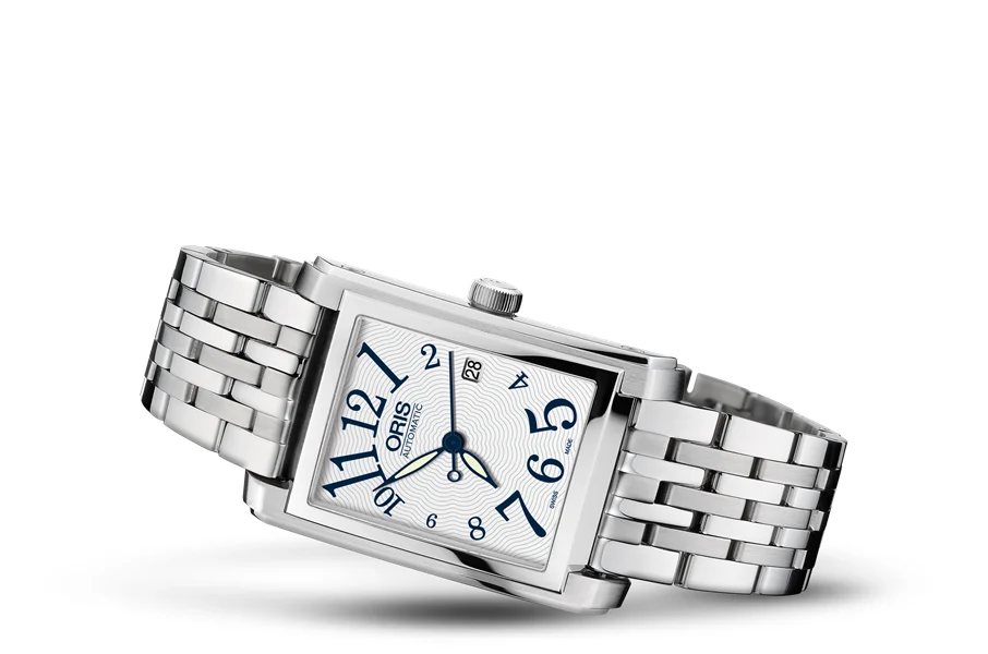 Oris Rectangular Date 01 561 7656 4061-07 8 17 82 24.5 mm kol saati