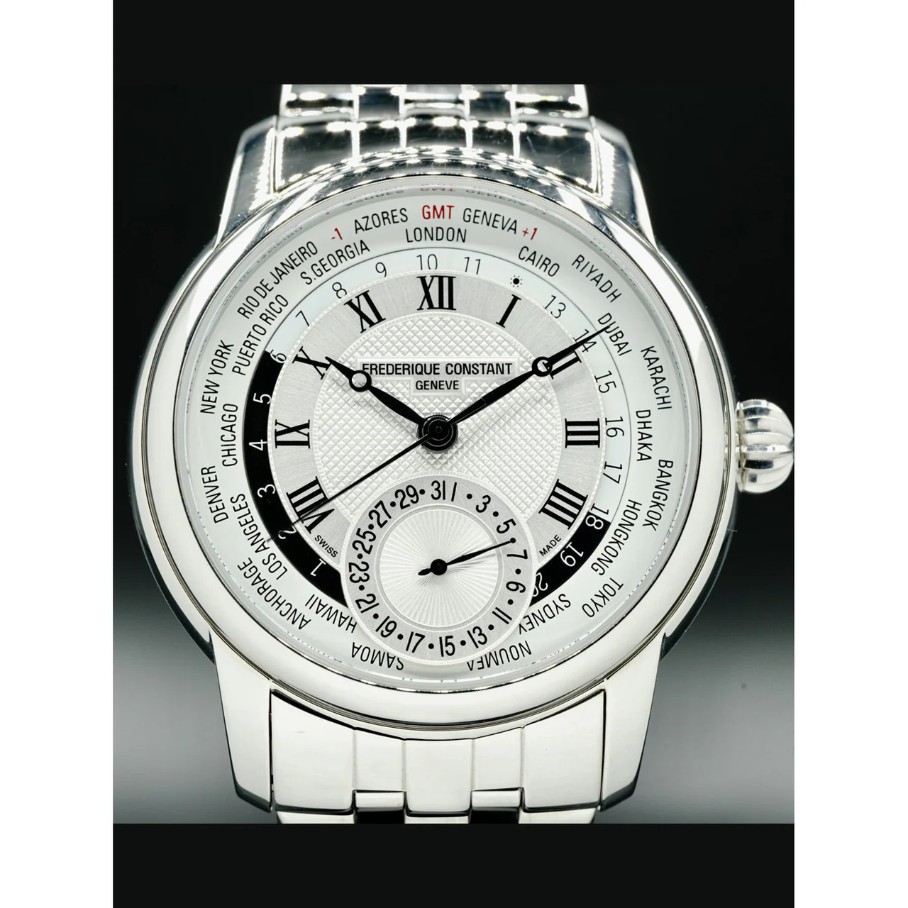 Frederique Constant Worldtimer FC-718MC4H6B 210000032622 42 mm kol saati