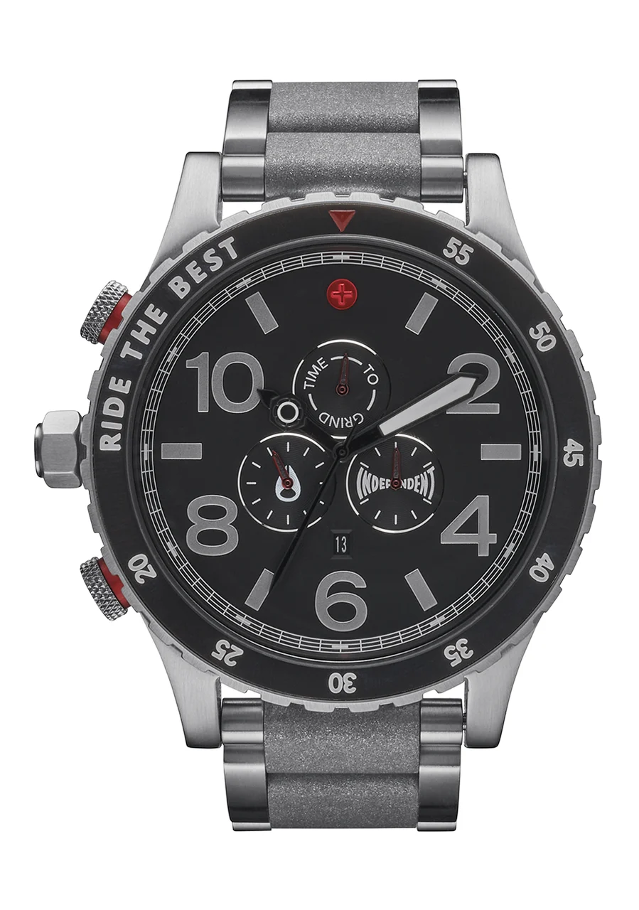 Nixon US Independent 51-30 Chrono - Silver A1349-130-00 51 mm kol saati