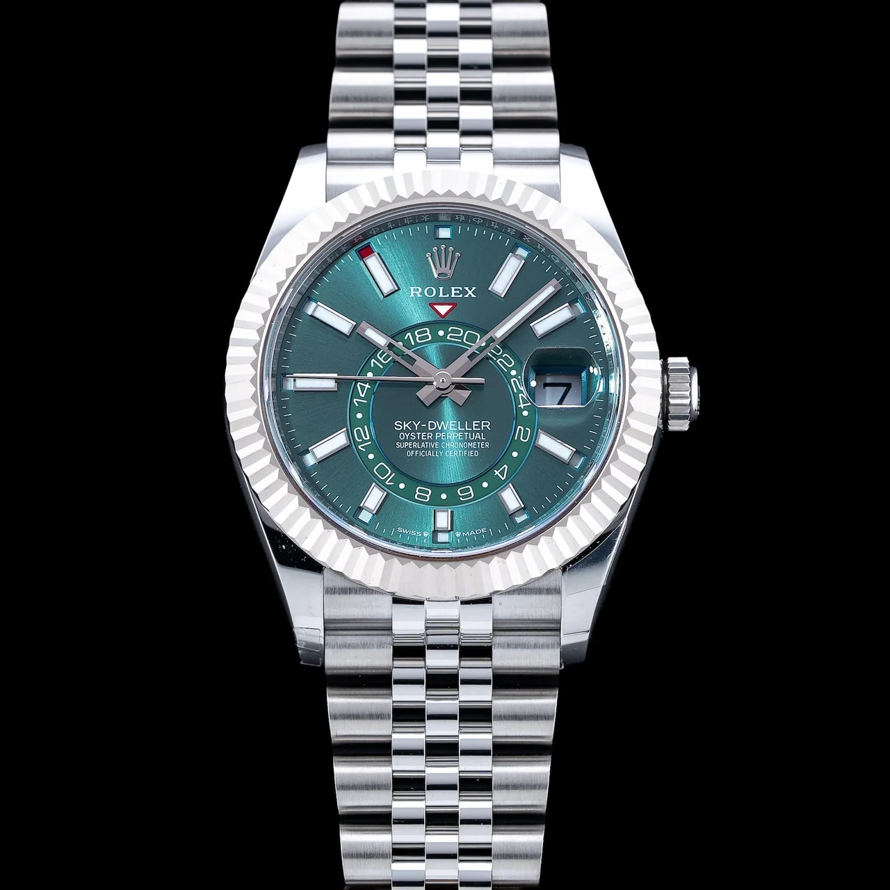 Rolex Skydweller Stainless Green Dial M336934 210009N29019 42 mm kol saati