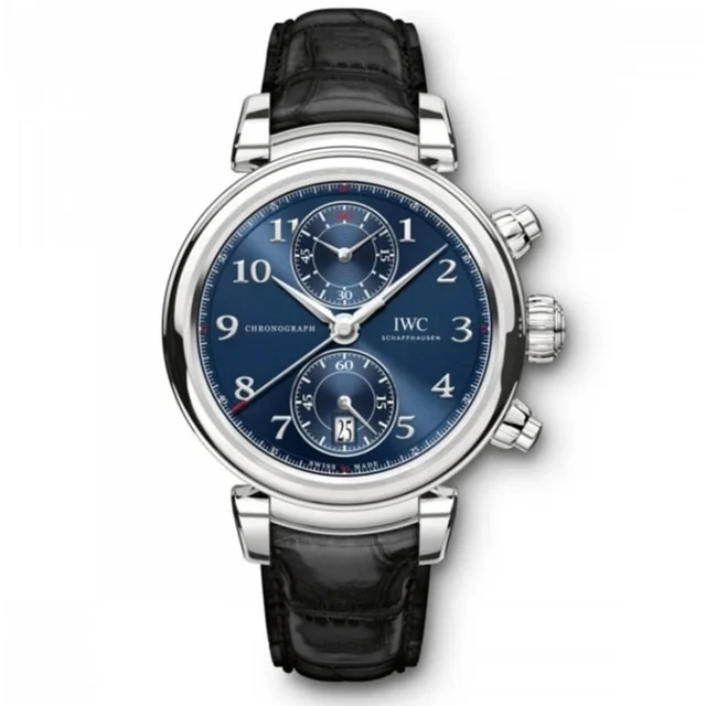 IWC Vinci Chronograph 42mm Blue Dial Stainless Steel Watc IWC Da Vinci Chronograph 42mm Bl