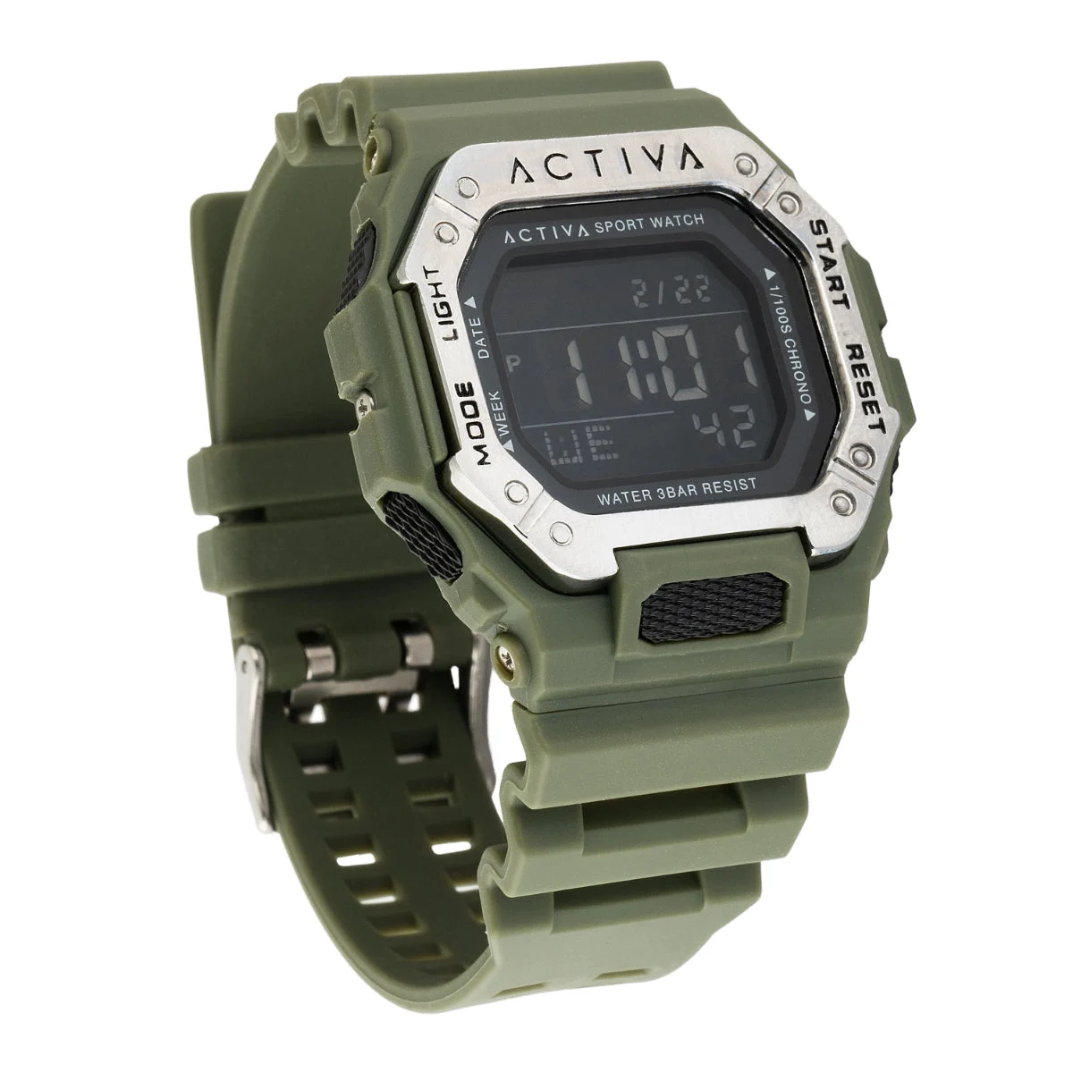 Activa Open Box X Invicta Digital Watch - 39.5mm, Green (AIC-ACW8059-003) 39.5 mm kol saati