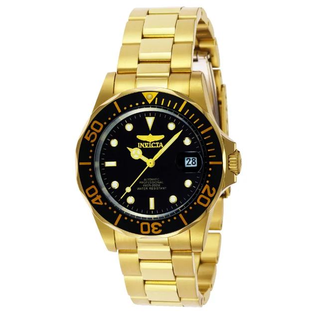 Invicta Pro Diver Calyra Automatic Watch - 40mm. Gold (8929) kol saati