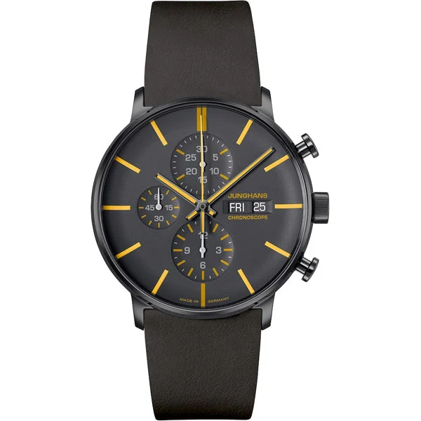 Junghans FORM A Chronoscope English Date 027/4372.03 kol saati