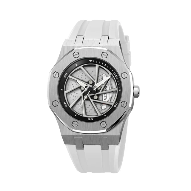 Invicta Speedway Rim Watch - 42mm, White (70039) kol saati