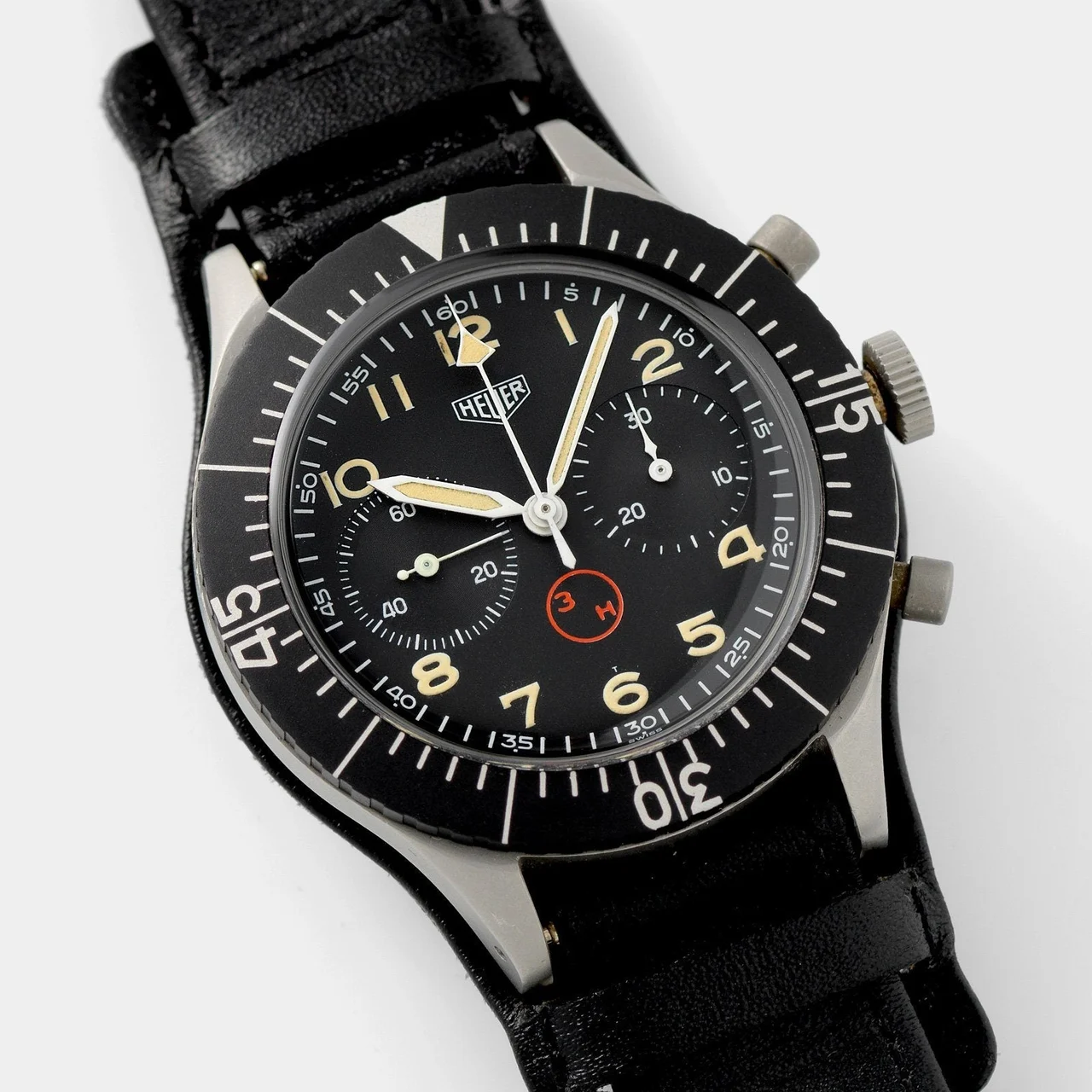 Heuer Bundeswehr W-1249 43 mm kol saati