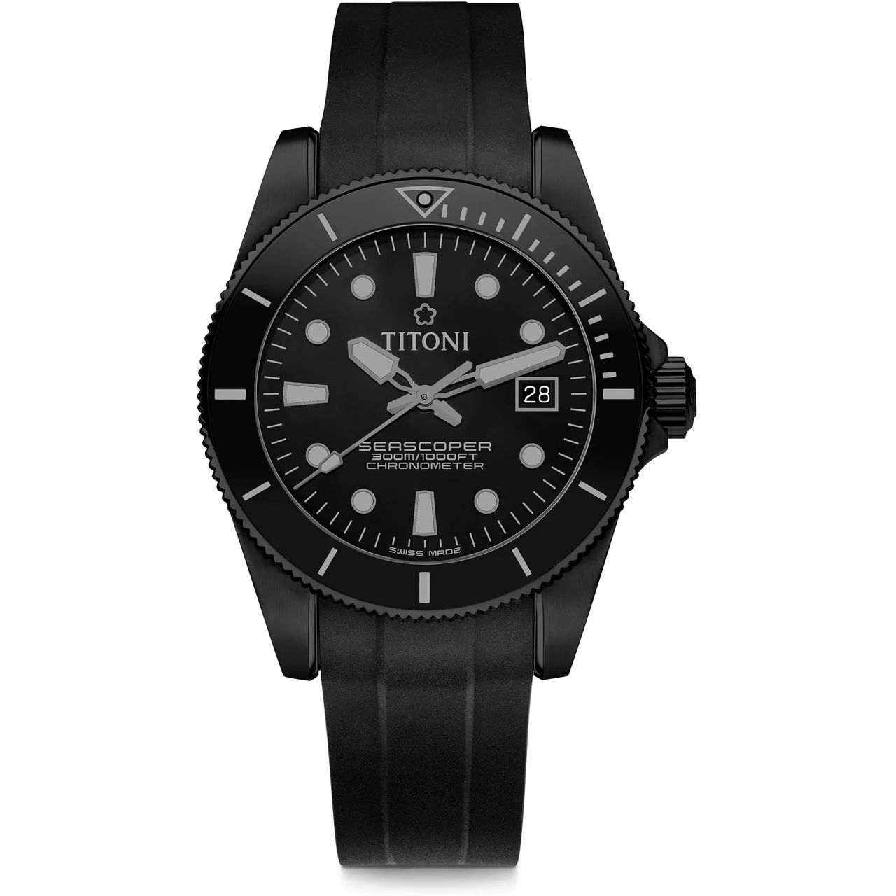 Titoni Seascoper 83300 B-BK-R-716 42 mm kol saati