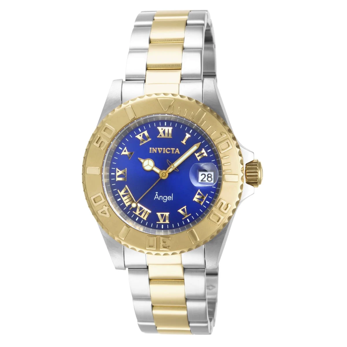 Invicta Angel Aureborne Swiss Ronda 515 Caliber Watch - 40mm, Steel, Gold (ZG-14363) 40 mm kol saati